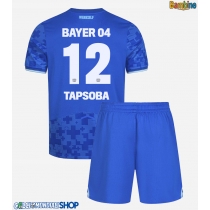 Maglie da calcio Bayer Leverkusen Edmond Tapsoba #12 Terza Maglia Bambino 2025-26 Manica Corta + Pantaloni corti)